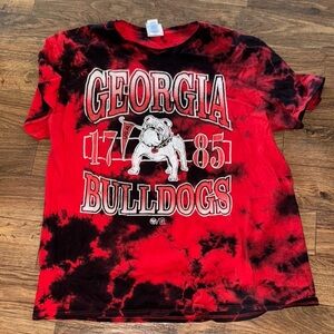 Georgia Bulldogs - 1785 Mascot Tie Dye T-Shirt